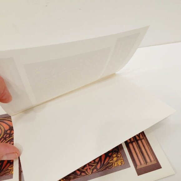 Vtg Middle Ages Patterns Mid Century Blank Note Greeting Cards Stuart Hall - Picture 3 of 5